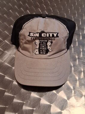 Two-Tone Gray & Black Baseball Hat